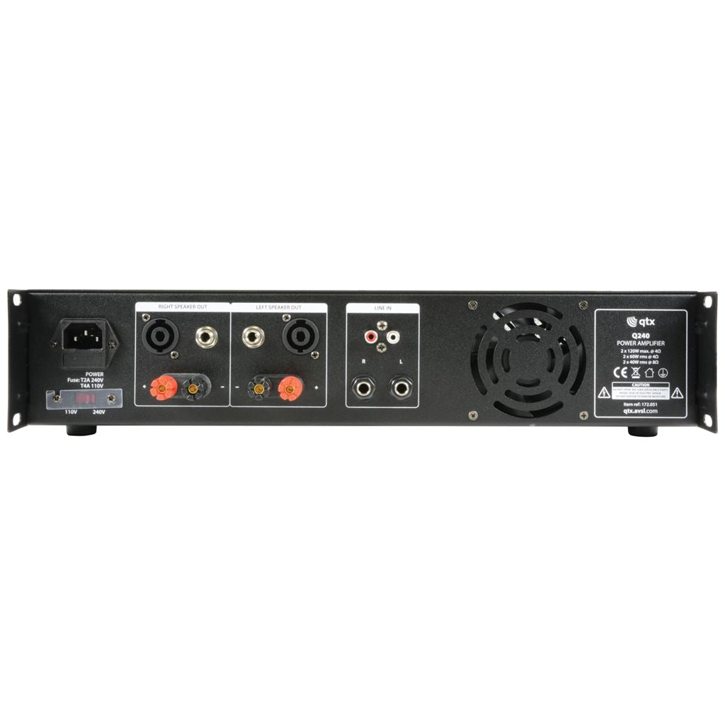 Q Series Stereo Power Amplifiers - Q240 2 x 120W