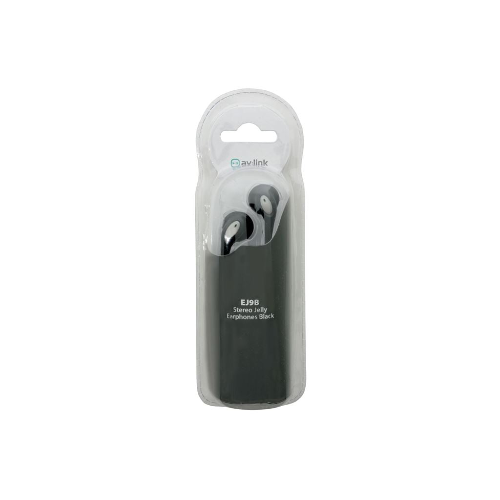 Stereo Jelly Earphones - Black EJ9B