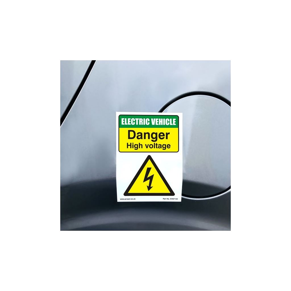 High Voltage Hazard Reuseable Stickers