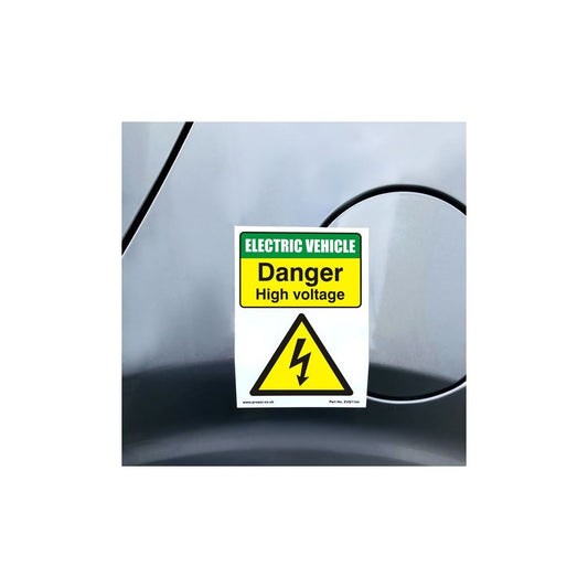High Voltage Hazard Reuseable Stickers