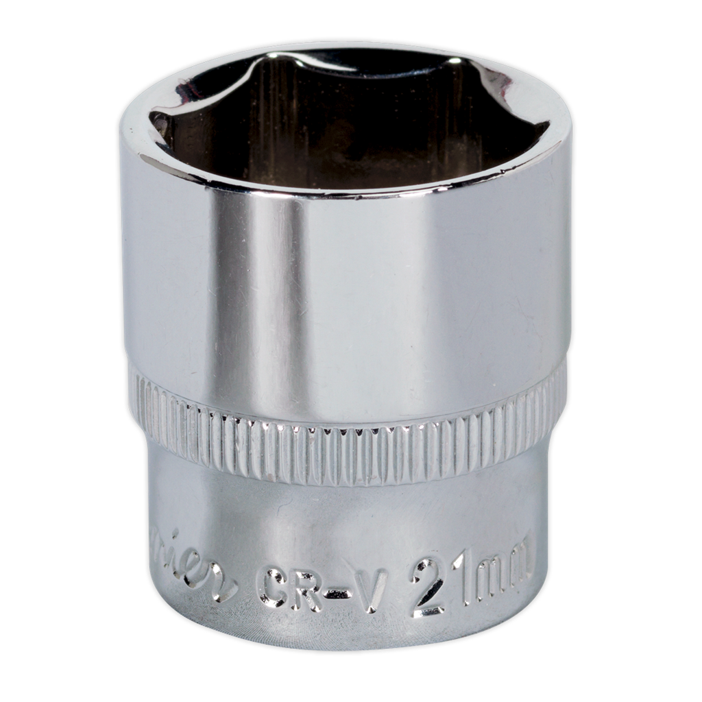 WallDrive&#174; Socket 21mm 3/8"Sq Drive Fully Polished