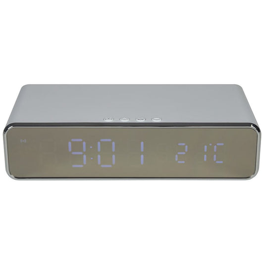 Recharge: Wireless Fast Charging Digital Alarm Clock - White