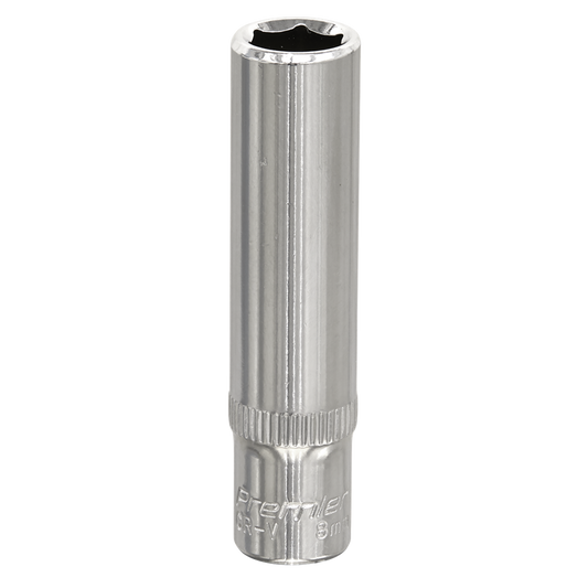 WallDrive&#174; Socket 8mm Deep 1/4"Sq Drive Fully Polished