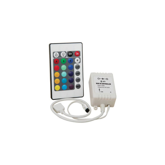 RGB LED Tape Controller with 24 Key IR Remote - for - LTC22IR