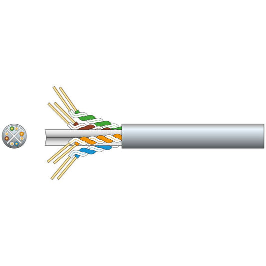 Cat6 U/UTP Network Cable - 305m Grey