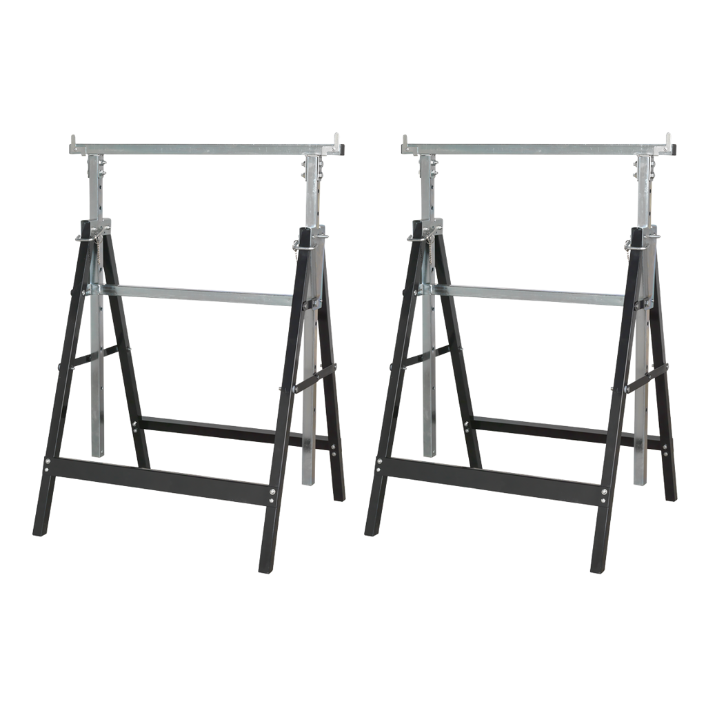 Fold Down Telescopic Trestle 200kg Capacity - Pair