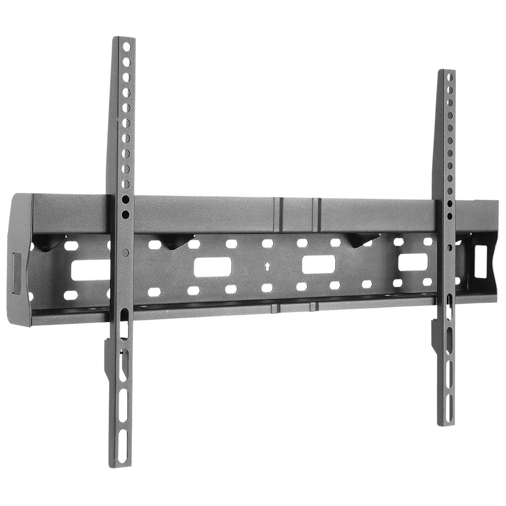 Fixed TV Bracket with Media Shelf for Screens 37" to 70" - Storage Box