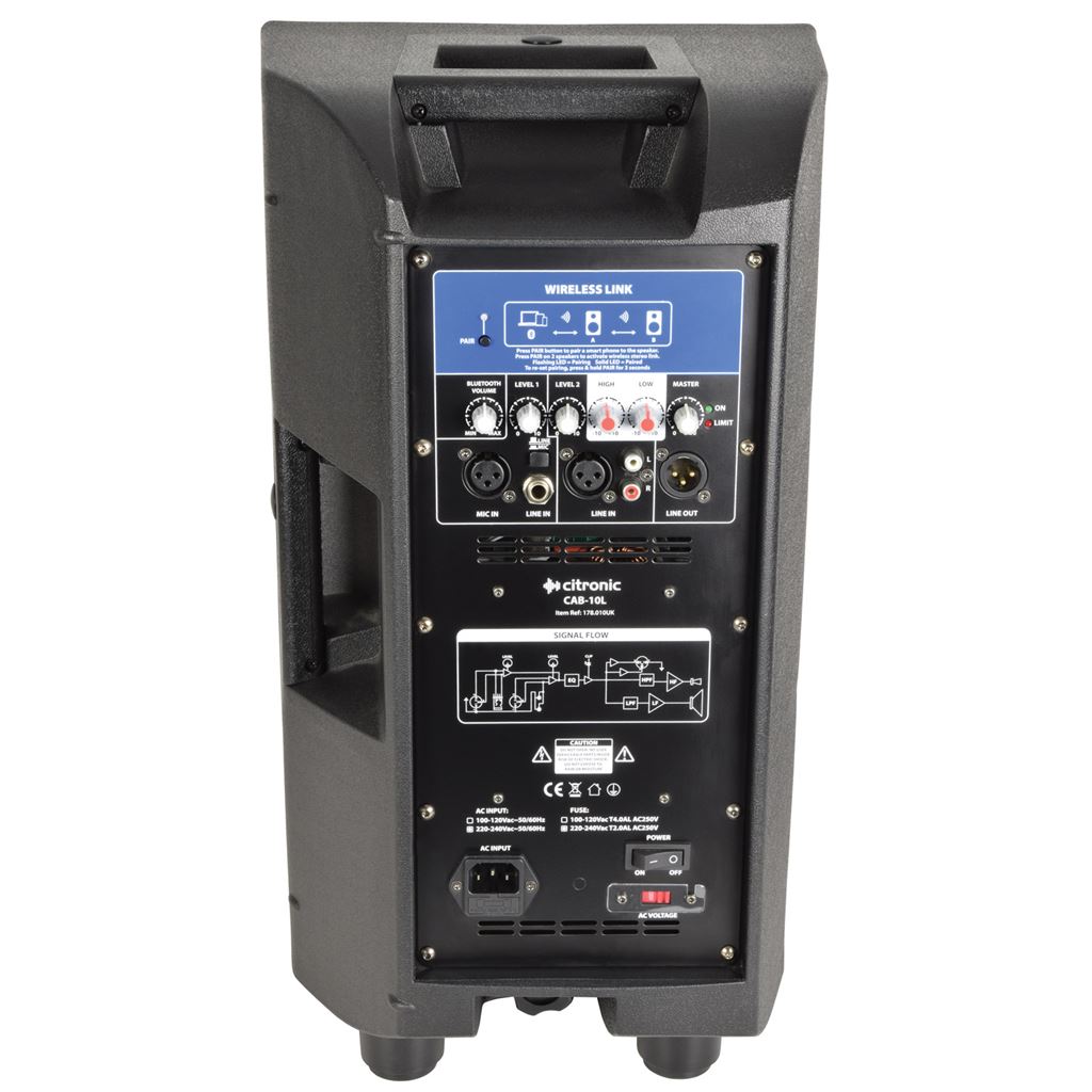 CAB Series Active Cabinets With BT Link - CAB-10L Speaker 220W