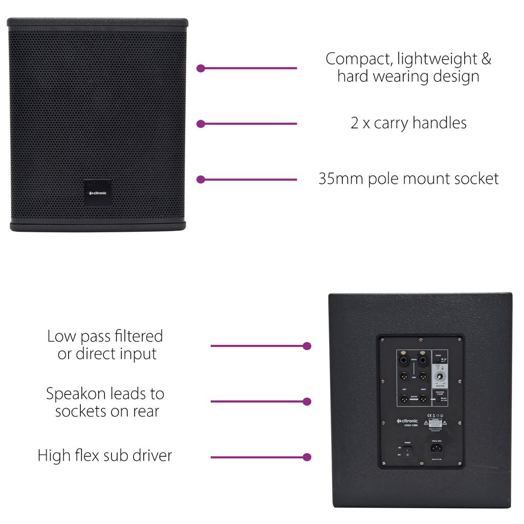 CASA Passive Sub Cabinets - CASA-10B 300Wrms