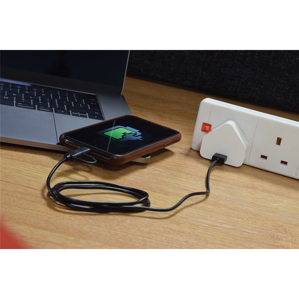 Compact USB Mains Charger 1.0A