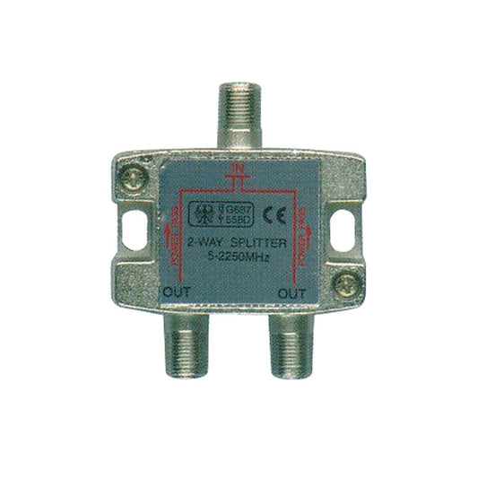 Satellite Metal F Splitters 5-2250MHz - 2-way