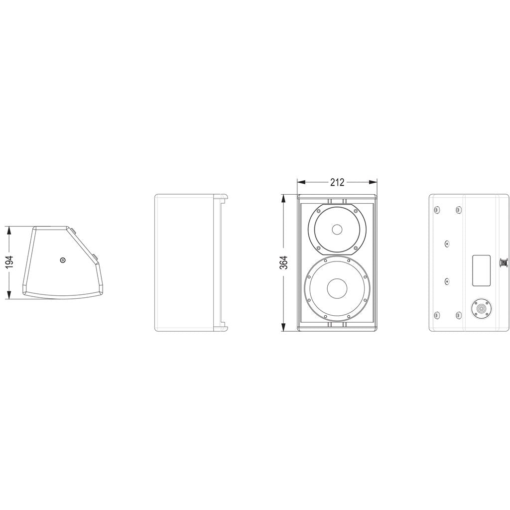 6.5" Speakers 80W - Pair - CX-8086 black - CX-8086B