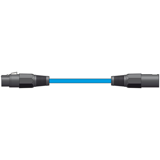 Classic Microphone Leads XLR Female - XLR Male - 12.0m Blue - XF-XM1200BL