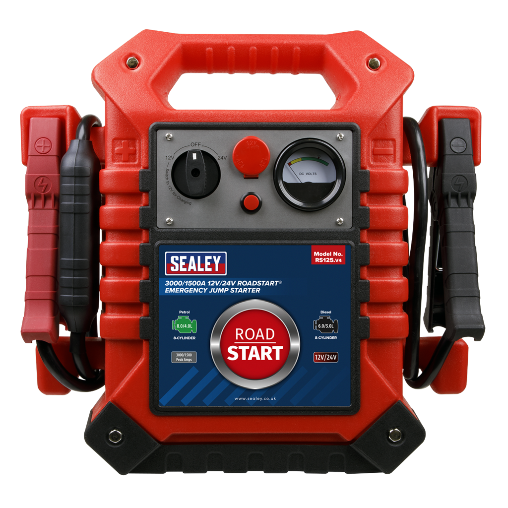 RoadStart&#174; Emergency Jump Starter 12/24V 3000/1500 Peak Amps