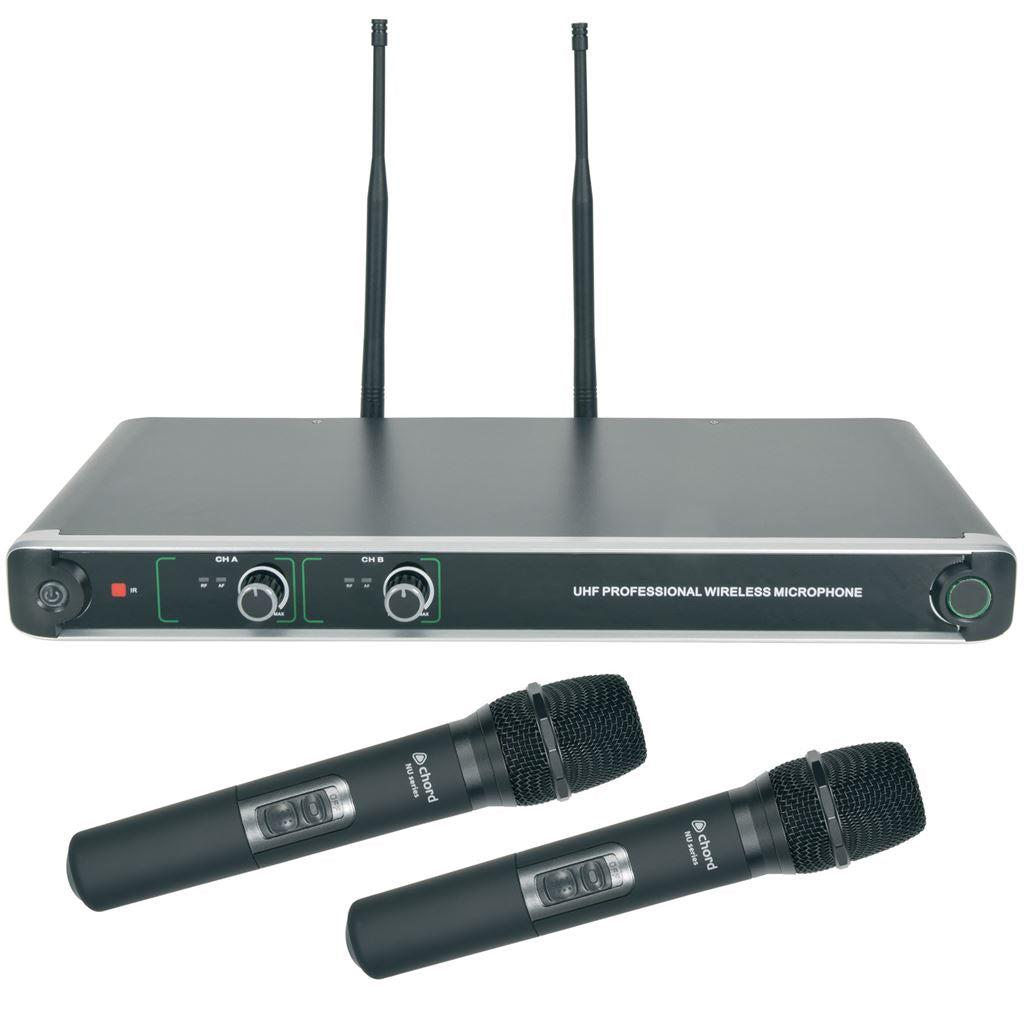 NU20 Dual UHF Wireless Microphone Systems - Handheld - NU20-H