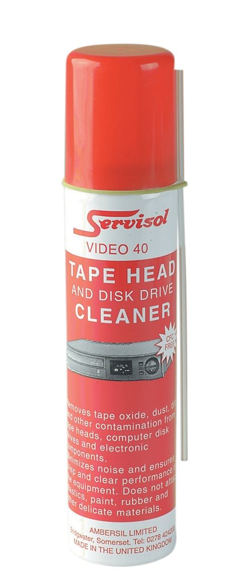 Servisol Video 40 Tape Head Cleaner and Disc Drive Cleaner 75ml