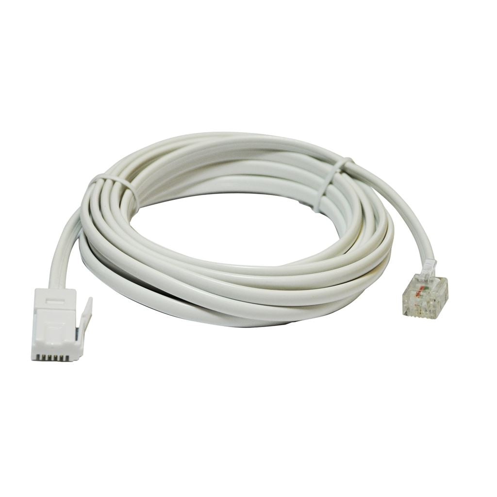 6 m White Replacement Telephone Line Cord