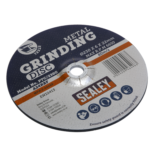 Grinding Disc &#216;230 x 6mm &#216;22mm Bore