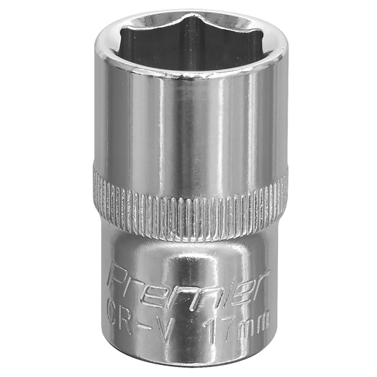 WallDrive&#174; Socket 17mm 1/2"Sq Drive Fully Polished