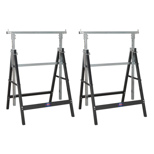 Fold Down Telescopic Trestle 200kg Capacity - Pair