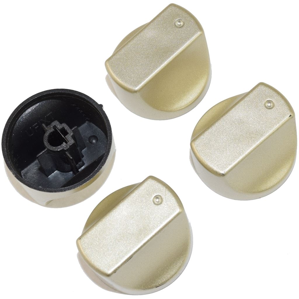 4 Pack Cooker Oven Hob Control Knob Switch (Seconds) Suitable for Many Brands