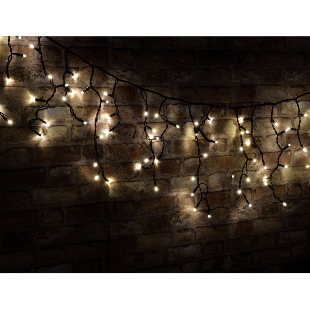 Icicle-Inspired Multi-Sequence Outdoor LED String Lights - 180 Conn WW - 180ILCON-WW