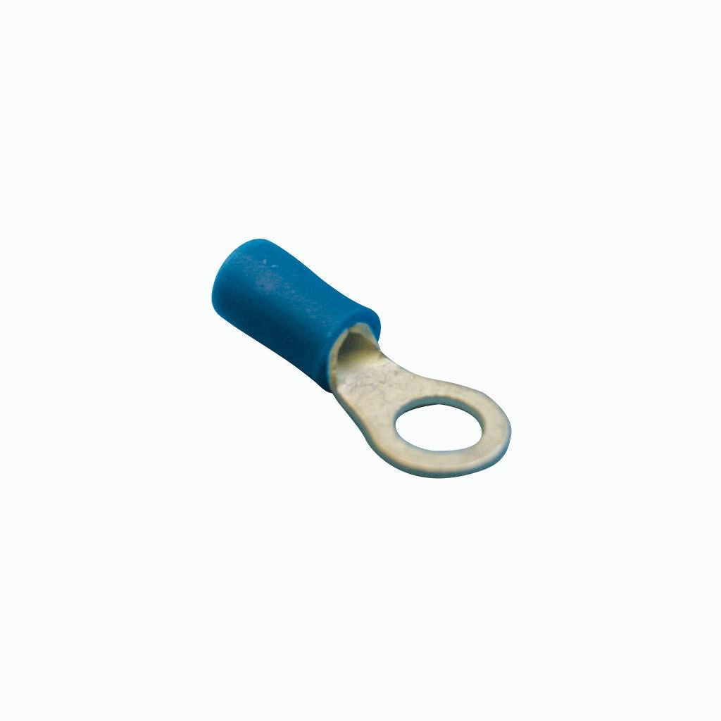 Wiring Connectors - Blue - Ring - 5mm - Pack of 3