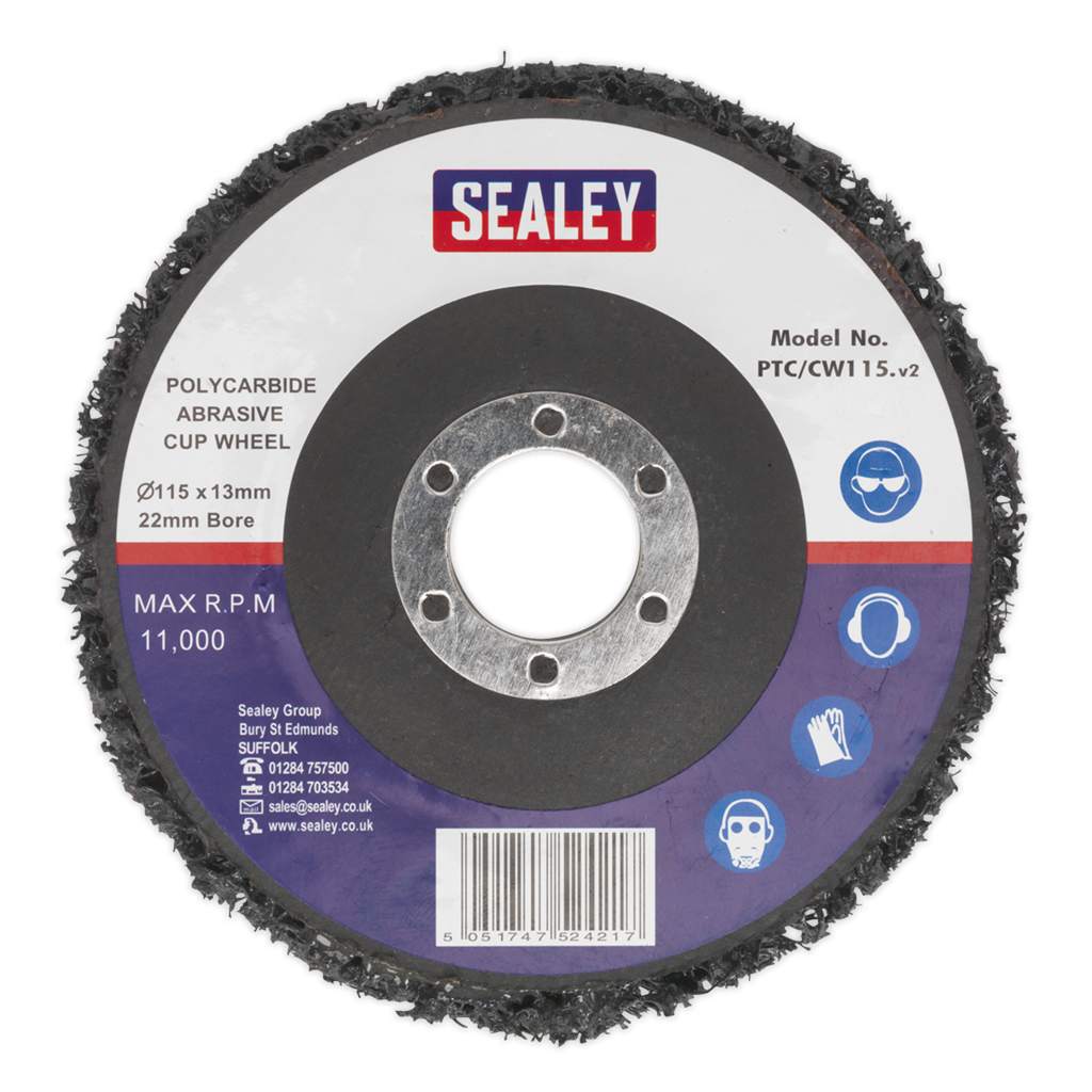 Polycarbide Cup Wheel &#216;115 x 13 x &#216;22mm
