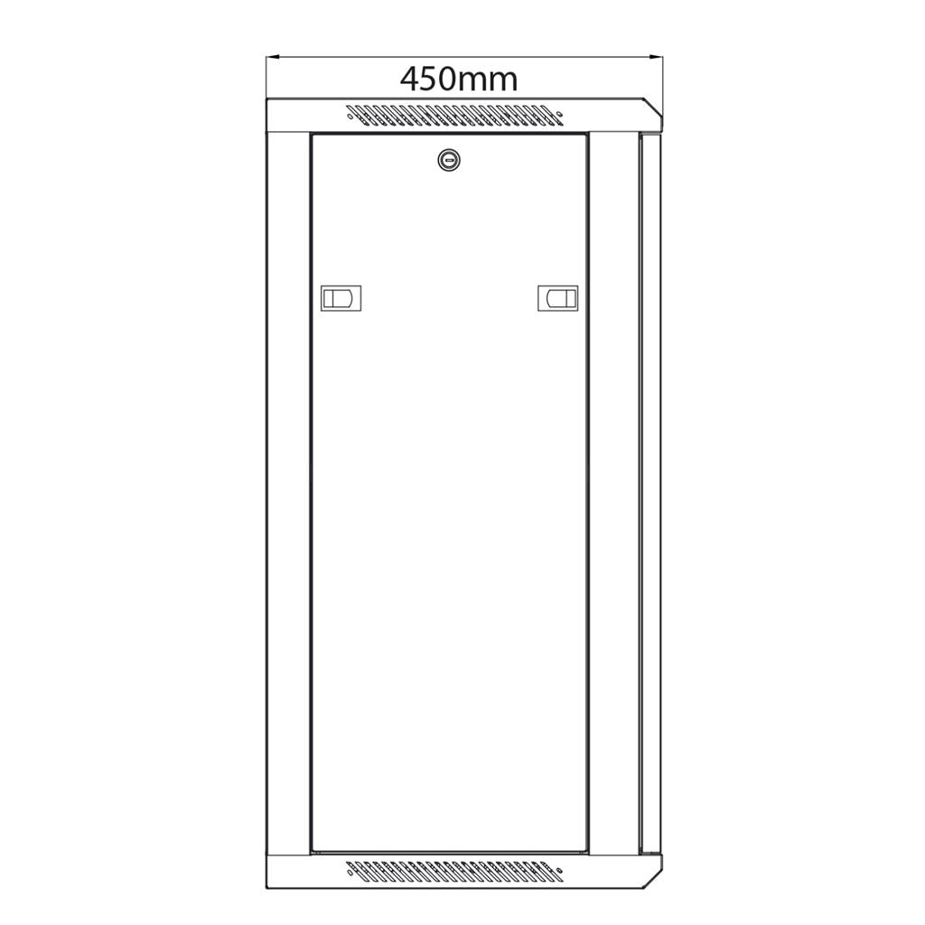 19" Rack Cabinets - 18U x 450mm Deep - RC18U450