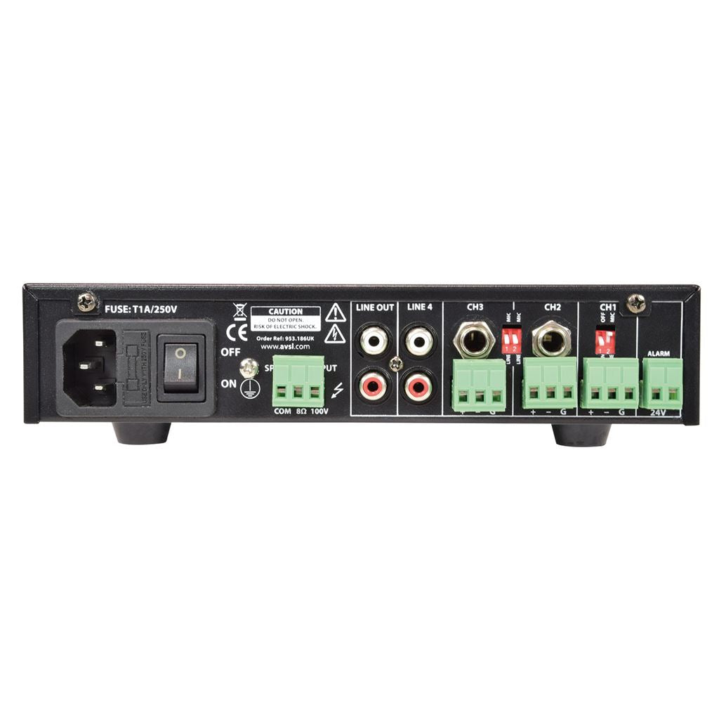 UA Series Compact 100V Mixer-Amplifiers - UA60 5ch MixerAmp