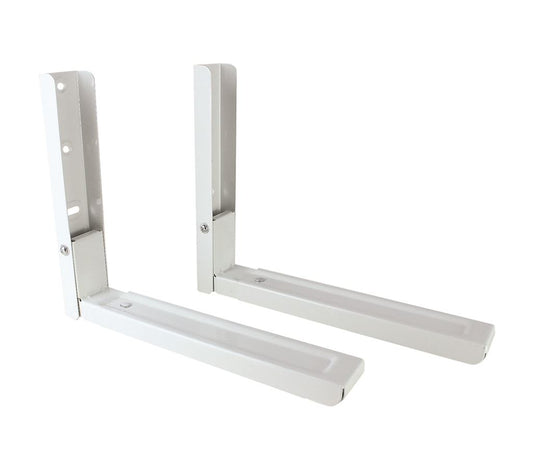 White Microwave brackets with Extendable Arms - Large