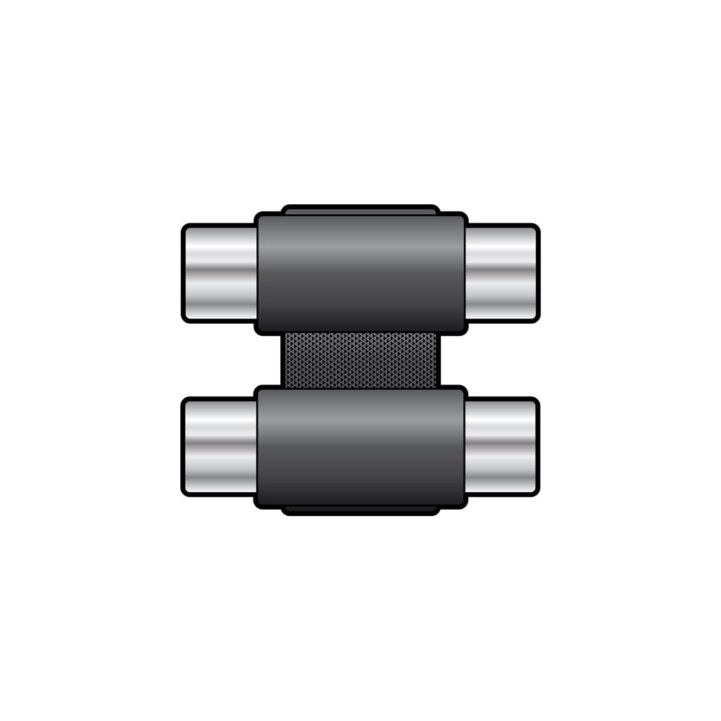 WE11714 Coupler 2 x RCA sockets to 2 x RCA sockets