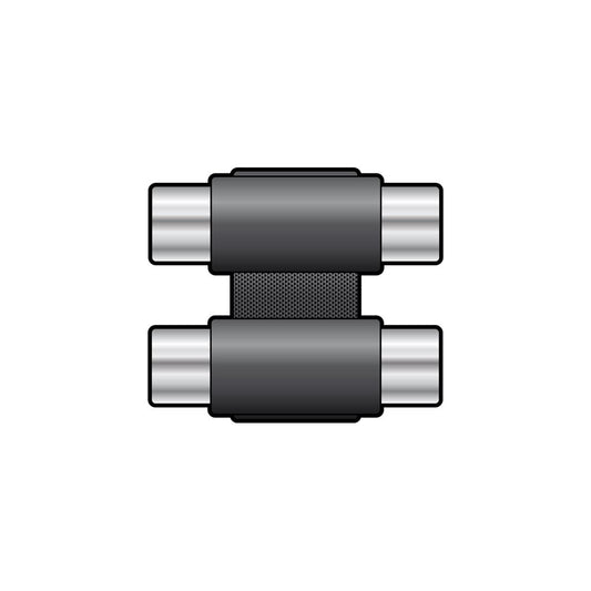 WE11714 Coupler 2 x RCA sockets to 2 x RCA sockets