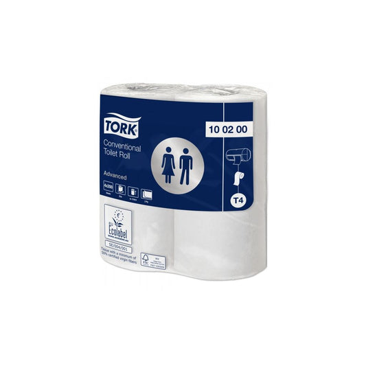 2 Ply Advanced Toilet Rolls - White - 36 Rolls of 200 Sheets