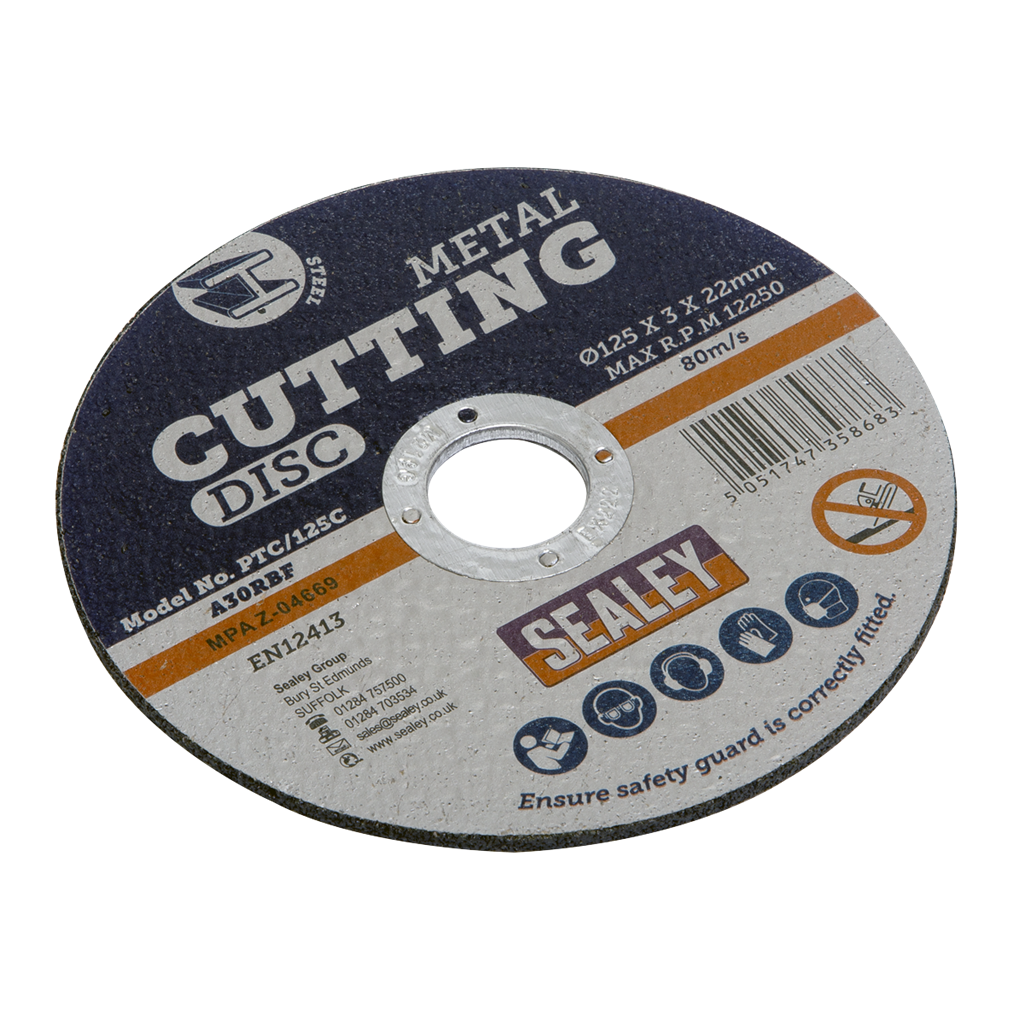 Cutting Disc &#216;125 x 3mm 22mm Bore