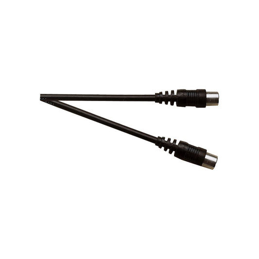 Standard Coaxial Plug to Coaxial Socket TV and Video Lead Black