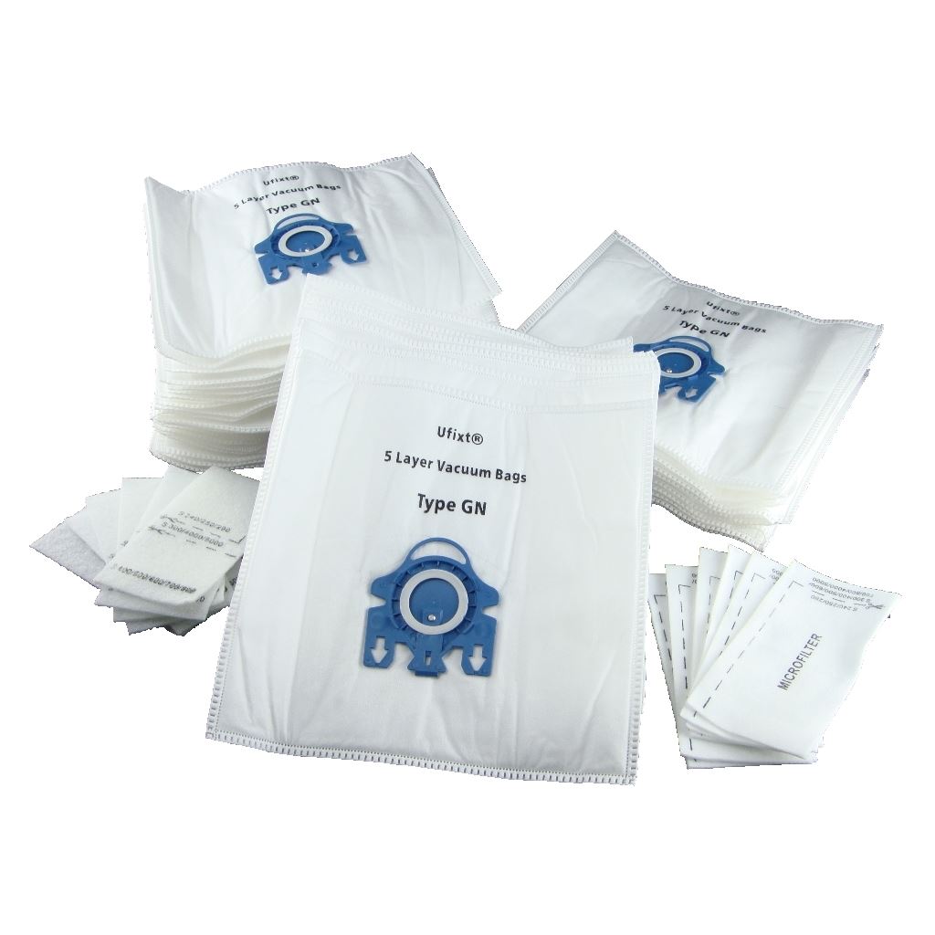 Miele Vacuum Bags, Type GN (Blue Tab) X 500 + Filters