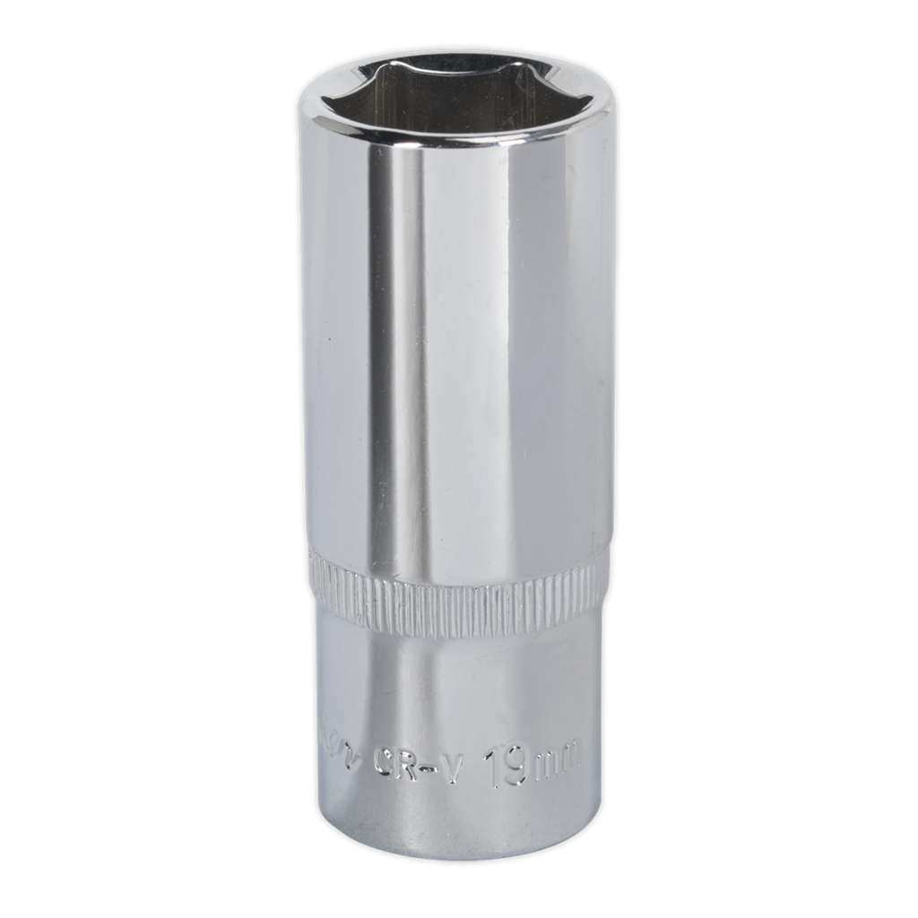 WallDrive&#174; Socket 19mm Deep 3/8"Sq Drive Fully Polished