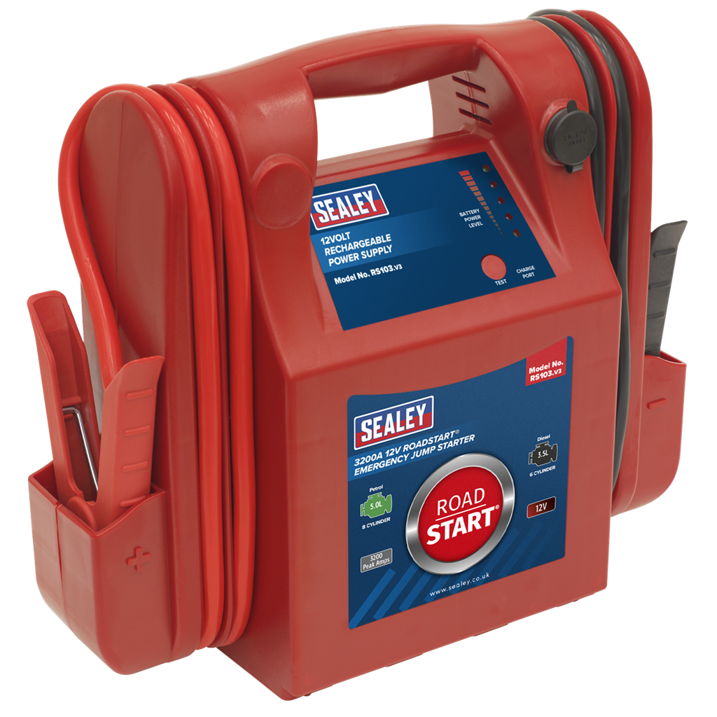 RoadStart&#174; Emergency Jump Starter 12V 3200 Peak Amps