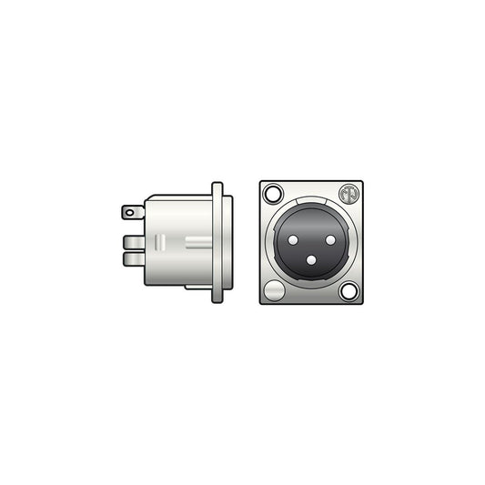 Neutrik&#174; NC3MD-LX 3-pin XLR Chassis Plug - NEUTRIK&#174;, 3pin solder terminals - NC3MD-L-1