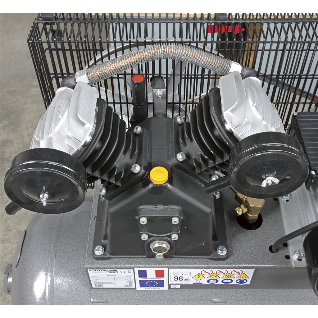 Air Compressor 200L Belt Drive 3hp with Front Control Panel