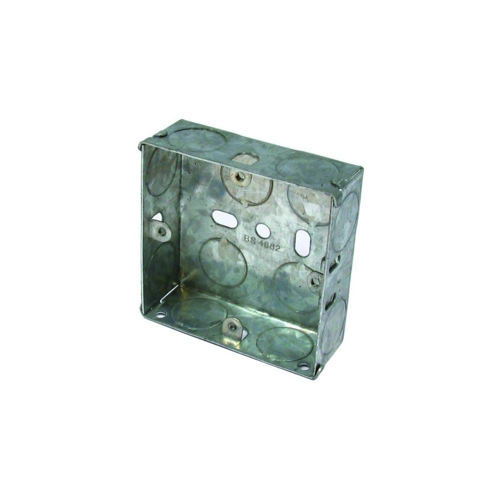 Metal Back Box 1 Gang 25mm