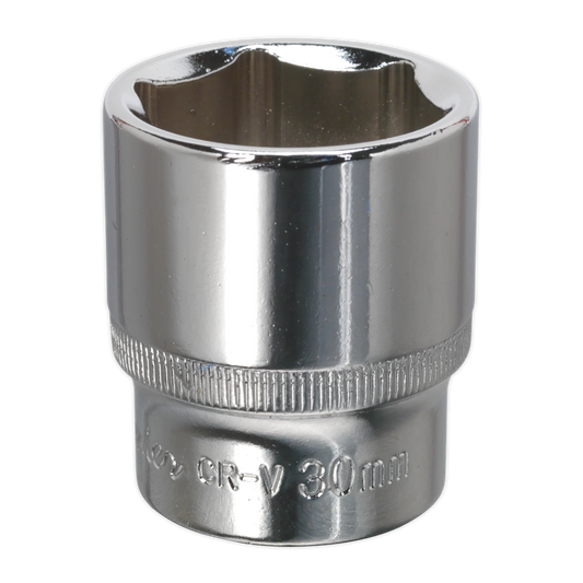 WallDrive&#174; Socket 30mm 1/2"Sq Drive Fully Polished