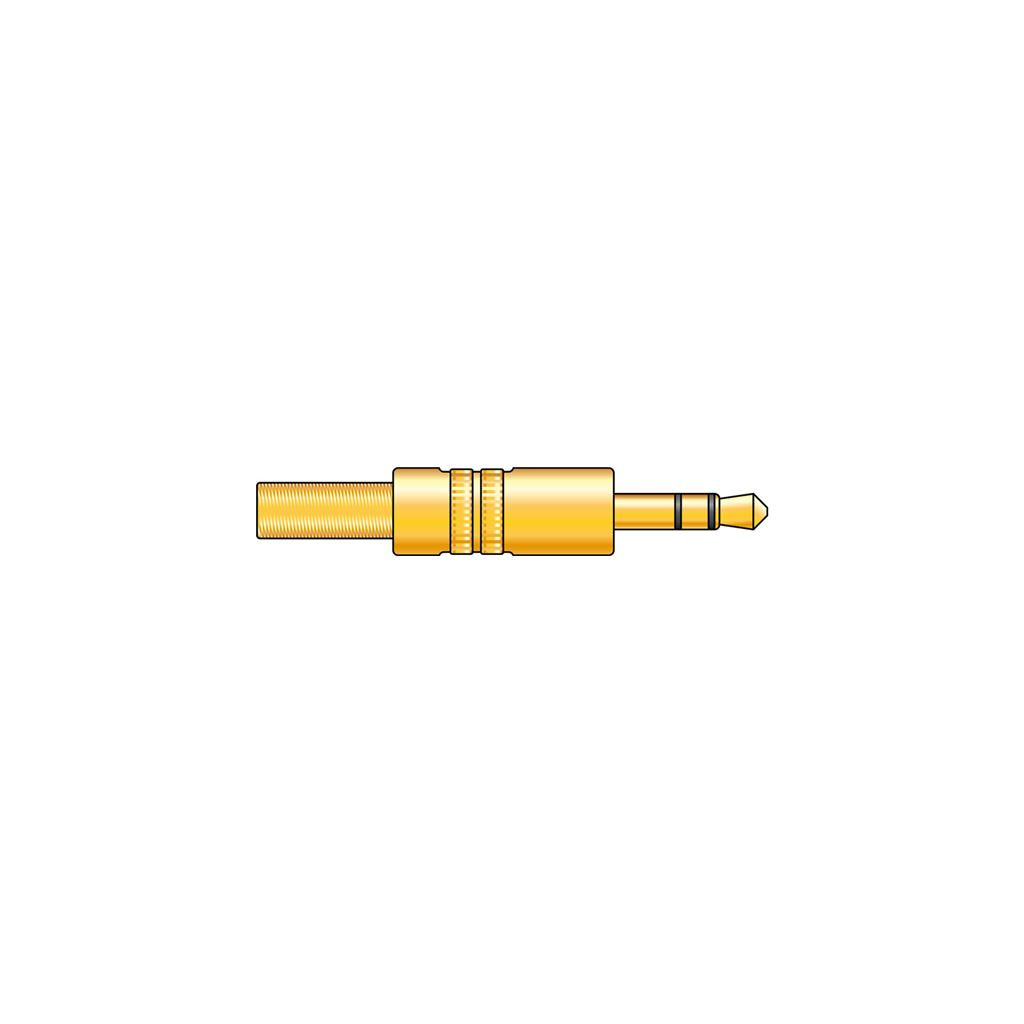 3.5mm stereo plug, gold plated