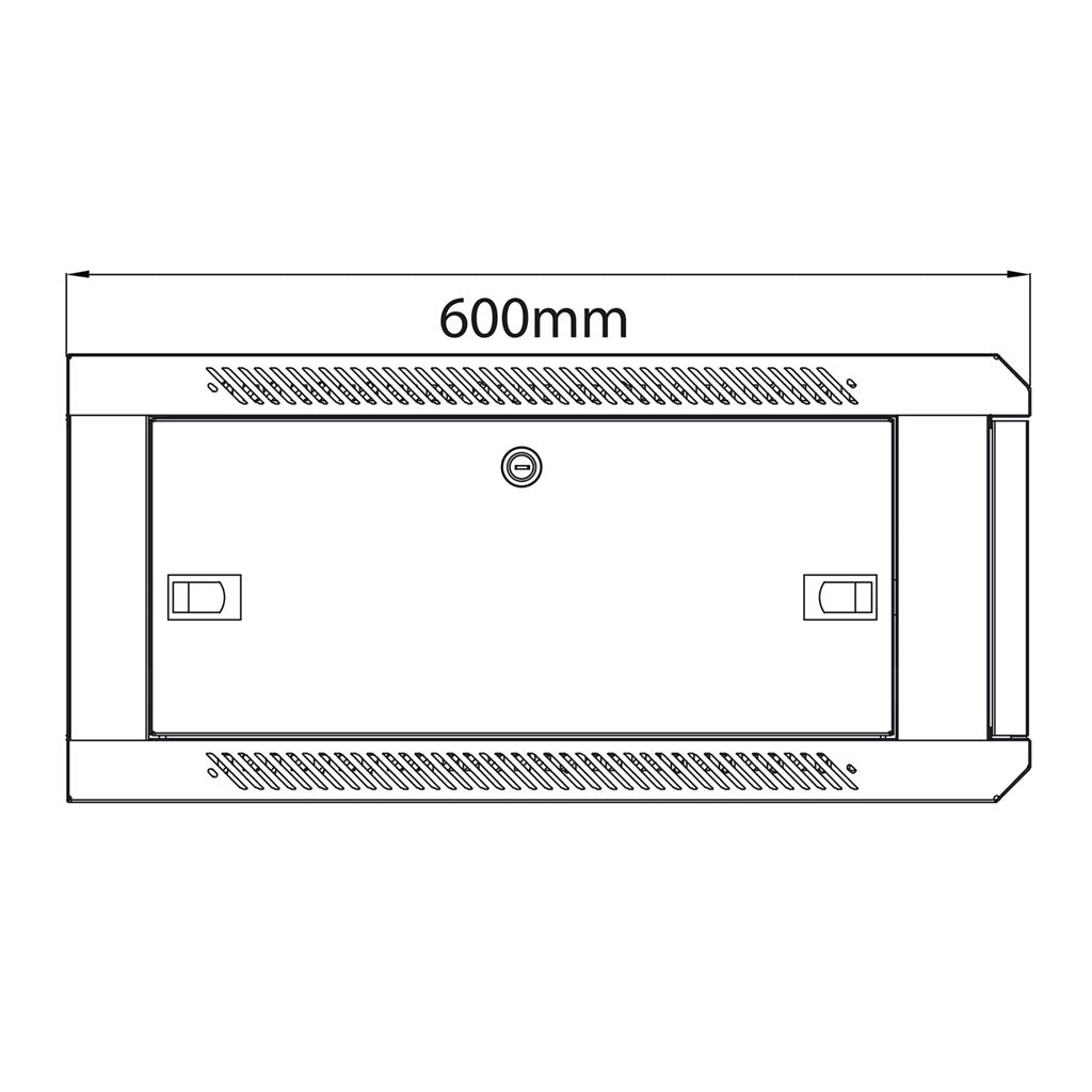 19" Rack Cabinets - 4U x 600mm Deep - RC4U600