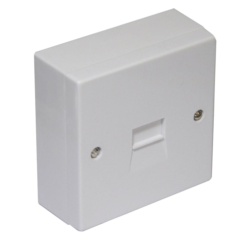 Surface Mounted 2/6A Secondary Telephone Socket with Screw Connections