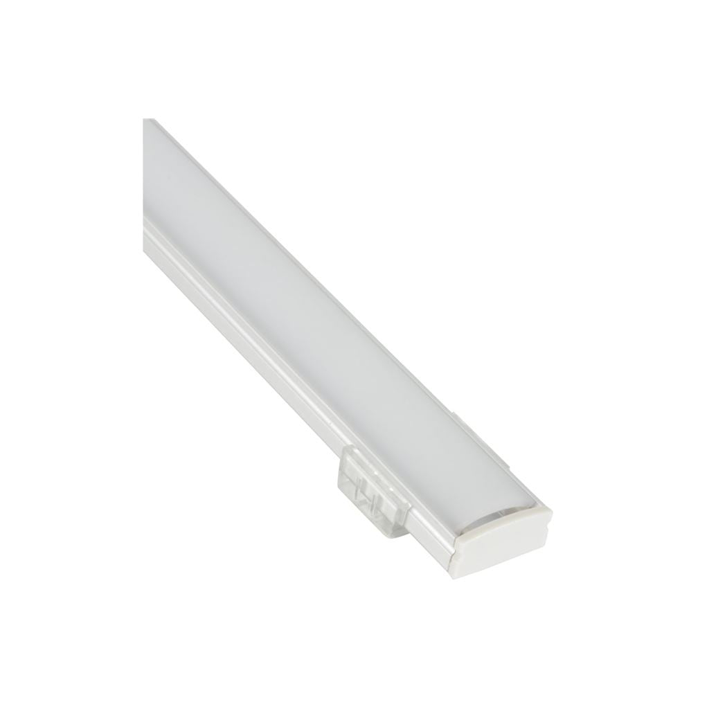 Aluminium LED Tape Profile - Short Crown - 1m Frosted - AL1-C1709