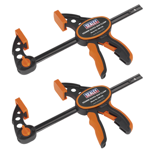Quick Bar Clamp 150mm - 2pc Set