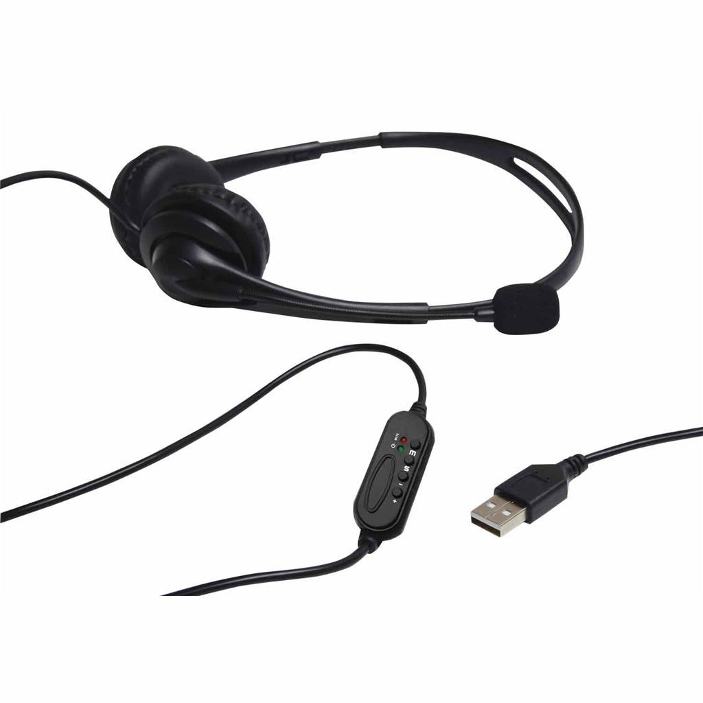 USB Multimedia Headset with Microphone - Boom