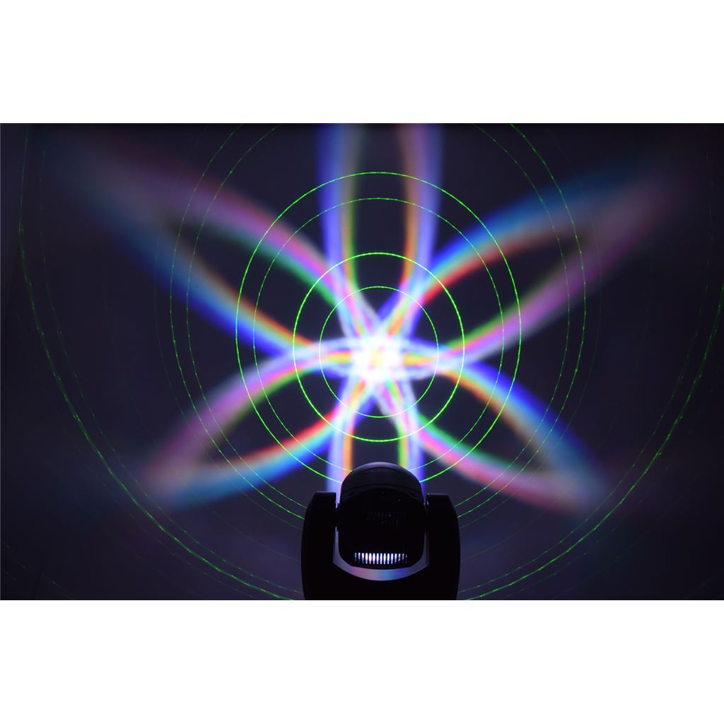 MHS-90L: 90W LED Moving Head with Laser - Bee Eye: